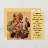 Funny New Year's Toast Couple Toasting Postkarten (Vorne/Hinten)