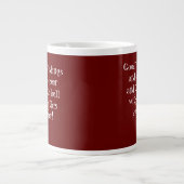 Funny New Years Zitat Stundenglas Jumbo-Tasse (Vorderseite)