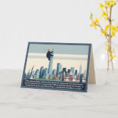 Funny New York Christmas Karte (Gelbe Blume)