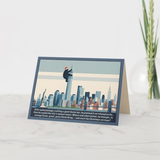 Funny New York Christmas Karte (Vorderseite)