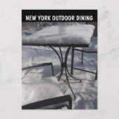 FUNNY NEW YORK OUTDOOR ESSING POSTCARDS POSTKARTE (Vorderseite)