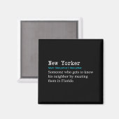 Funny New Yorker Dictionary Definition Gif Magnet (Vorderseite/Rückseite)
