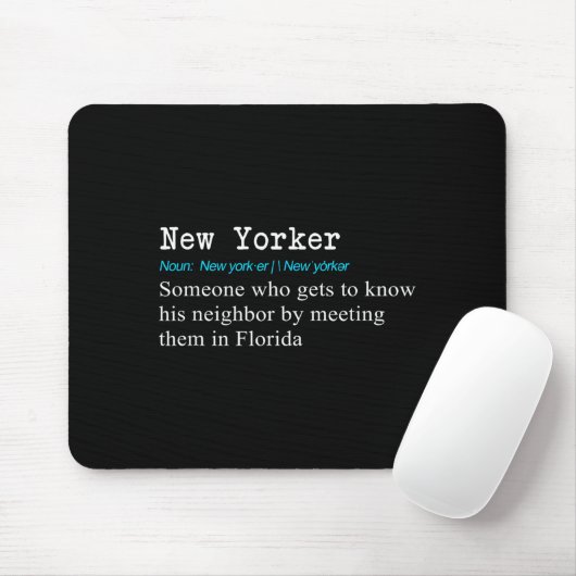 Funny New Yorker Dictionary Definition Gif Mousepad (Mit Mouse)