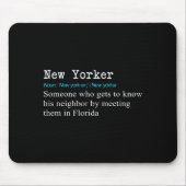 Funny New Yorker Dictionary Definition Gif Mousepad (Vorne)