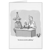 Funny New Yorker Style Blank Card (Vorne)