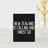 Funny New Zealand Quote  Karte (Gelbe Blume)