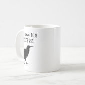 Funny New Zealand Quote Kiwis Have Big Peckers Quo Kaffeetasse (Vorderseite Links)