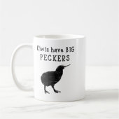 Funny New Zealand Quote Kiwis Have Big Peckers Quo Kaffeetasse (Links)