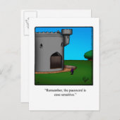 Funny "New Zuhause" Ankündigung Postcard (Vorne/Hinten)