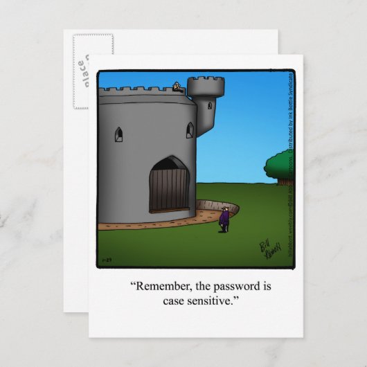 Funny "New Zuhause" Ankündigung Postcard (Vorne/Hinten)