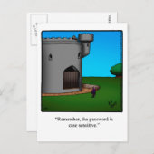 Funny New Zuhause Announction Postcard Ankündigungspostkarte (Vorne/Hinten)