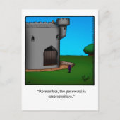 Funny New Zuhause Announction Postcard Ankündigungspostkarte (Vorderseite)