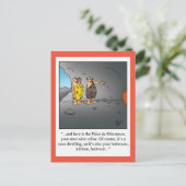 Funny New Zuhause Announction Postcard Ankündigungspostkarte (Stehend Vorderseite)