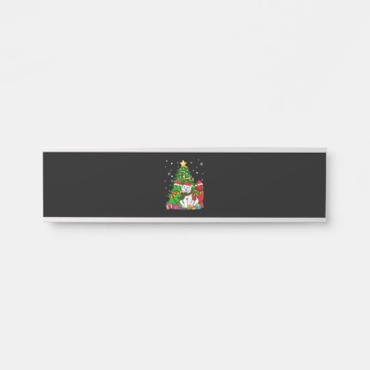 Funny Newfie | Funny Newfundland Dog Christmas Türschild (Vorderseite )