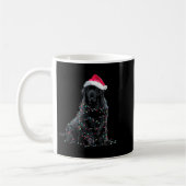 Funny Newfoundland Christmas Graphic Dog Lights Lo Kaffeetasse (Links)