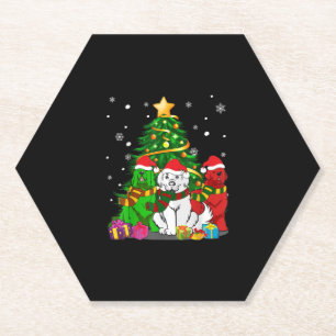 Funny Newfundland Dog Christmas Best Gift Untersetzer