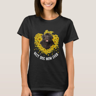 Funny Newfundland Mama Liebe Sunflower Mors Day T-Shirt