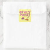 Funny Newi oder Web Spiders Pun Spaß Quadratischer Aufkleber (Tasche)