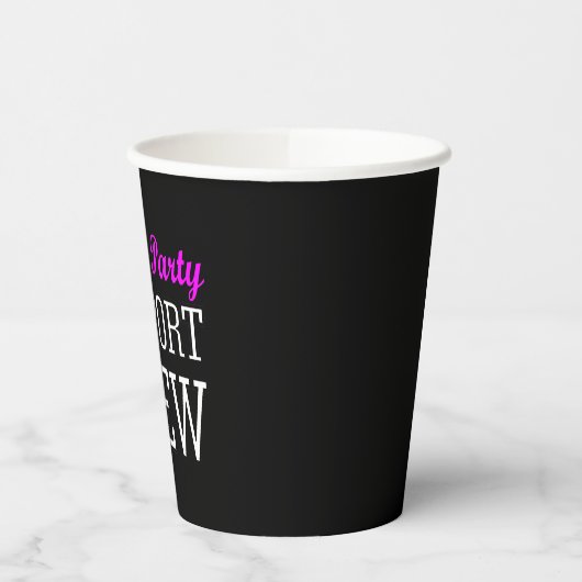 Funny Newly Single Support Crew Scheidung Party Pappbecher (Links)