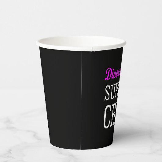 Funny Newly Single Support Crew Scheidung Party Pappbecher (Rechts)