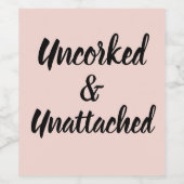 Funny NewSingle Break Up Scheidung Party Weinetikett (Einzelnes Label)