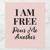 Funny NewSingle Scheidung aufbrechen Party Weinetikett (Einzelnes Label)