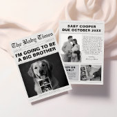 Funny Newspaper Pet Pregnancy Ankündigung