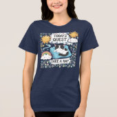 🐱 Funny Next Quest Nehmen Sie ein Cat Nickerchen Tri-Blend Shirt (Vorderseite)