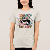 🐱 Funny Next Quest Nehmen Sie ein Cat Nickerchen Tri-Blend Shirt (Vorderseite)