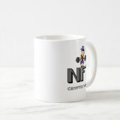 Funny NFT Collector Crypto Hunk Weight Lifter Puff Kaffeetasse (VorderseiteRechts)