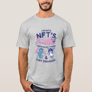 Funny NFTs Narwhale, Fairy, Tiny Dragons T - Shirt