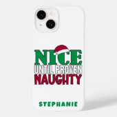 Funny Nice Bis Proven Naughy WeihnachtsJoke Case-Mate iPhone Hülle (Rückseite)