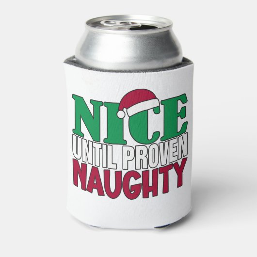 Funny Nice Bis Proven Naughy WeihnachtsJoke Dosenkühler (Kanne Rückseite)