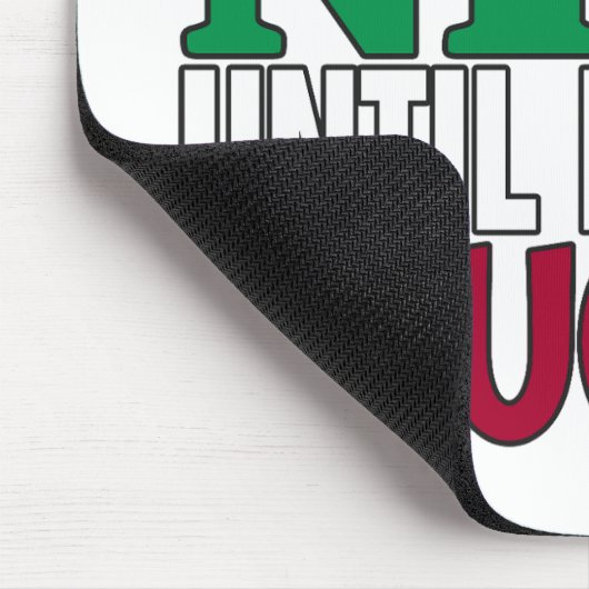 Funny Nice Bis Proven Naughy WeihnachtsJoke Mousepad (Ecke)