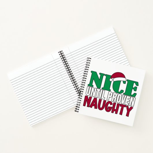 Funny Nice Bis Proven Naughy WeihnachtsJoke Notizblock (Innenseite)