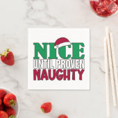 Funny Nice Bis Proven Naughy WeihnachtsJoke Serviette (Beispiel)