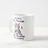 Funny Nice Cat Sprichwort Kaffeetasse (Vorderseite Links)