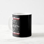 Funny Nice Naughty 67 Christmas Brain Rot Six Seve Kaffeetasse (Vorderseite Links)