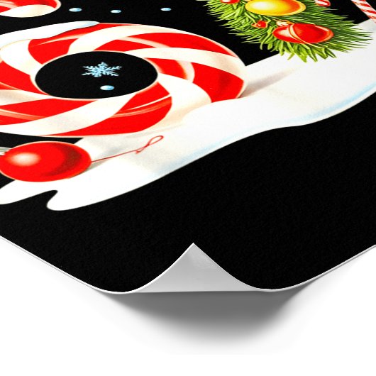 Funny Nice Naughty 6 7 Christmas 67 Meme Xmas Boys Poster (Ecke)