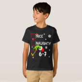 Funny Nice Naughty 6 7 Christmas 67 Meme Xmas Boys T-Shirt (Vorne ganz)