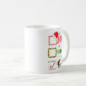 Funny Nice Naughty 6 7 Meme Christmas Six Seven Kaffeetasse (VorderseiteRechts)