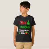 Funny Nice Naughty An Attempt Was Made List Xmas S T-Shirt (Vorne ganz)