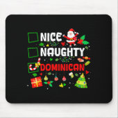 Funny Nice Naughty Dominican Family Men Women Chri Mousepad (Vorne)