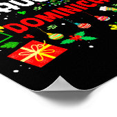 Funny Nice Naughty Dominican Family Men Women Chri Poster (Ecke)