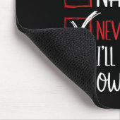Funny Nice Naughty Never Mind Santa Karo List Chr Mousepad (Ecke)