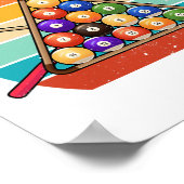 Funny Nice Rack Billiard Player Pool Dreieck Poster (Ecke)