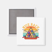 Funny Nice Rack Billiards Player Pool Dreieck - C Magnet (Vorderseite/Rückseite)