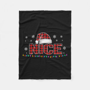 Funny Nice Red Kariert Costume Matching Christmas Fleecedecke