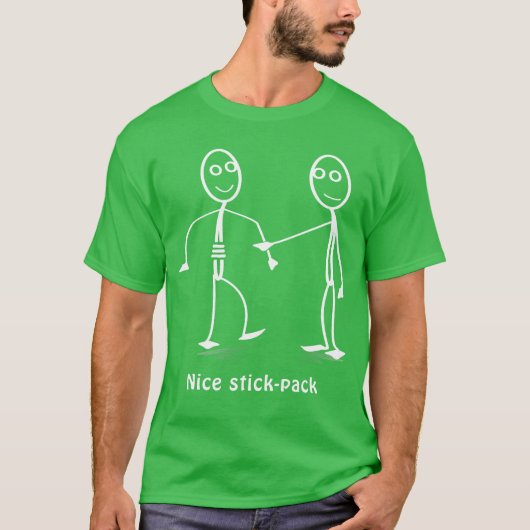 Funny Nice StickPack Stickman Costume Stick Figure T-Shirt (Vorderseite)