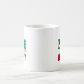 Funny Nice Until Proven Naughy Christmas Joke Kaffeetasse (Mittel)